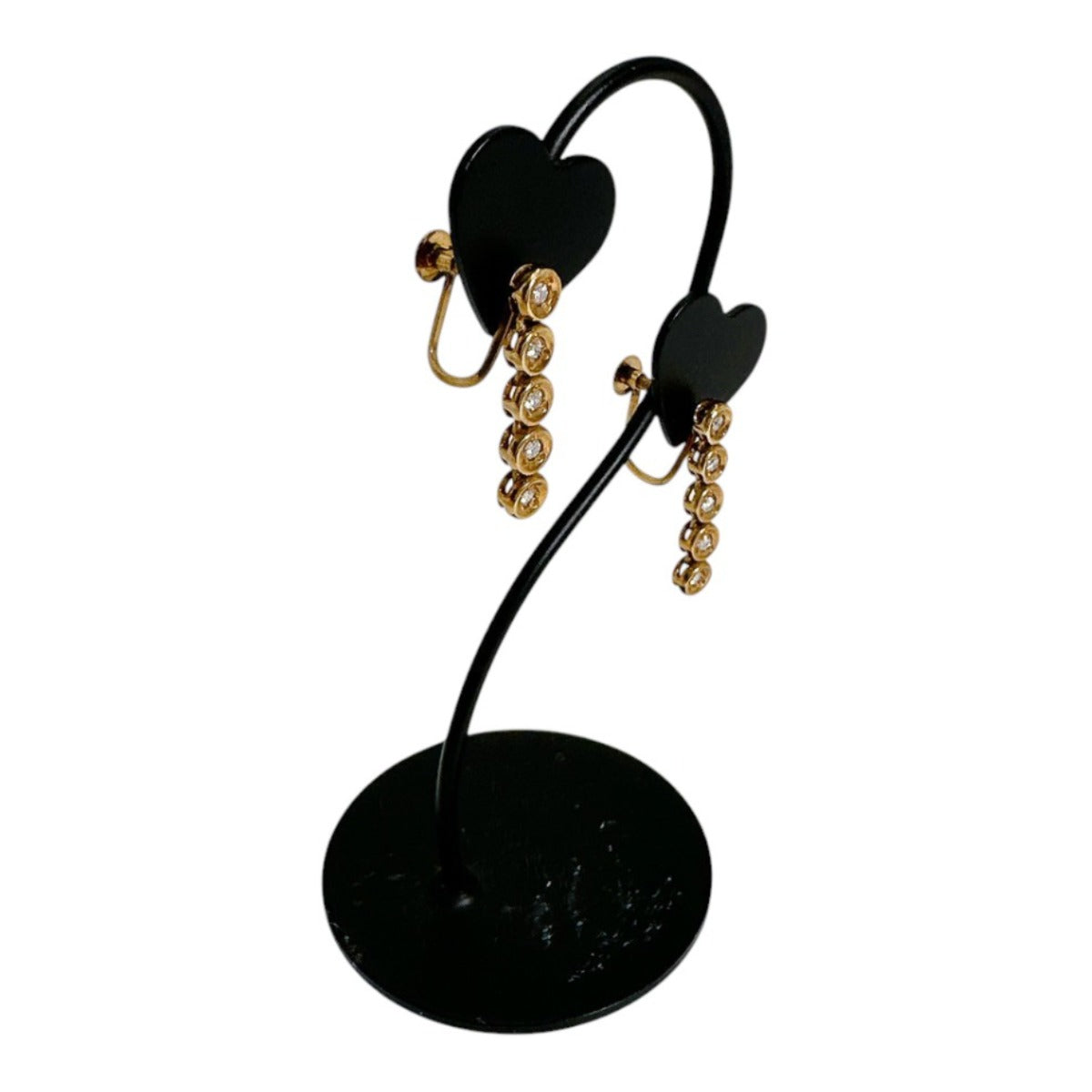 イヤリング
 0.1ct ×2個 ダイヤ K18 K18ゴールド ゴールド 【SS】
 【中古】