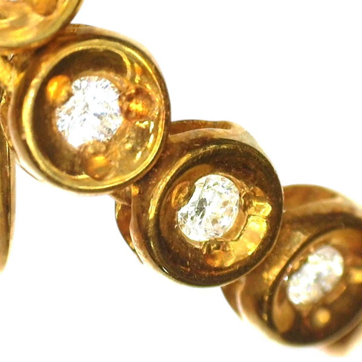 イヤリング
 0.1ct ×2個 ダイヤ K18 K18ゴールド ゴールド 【SS】
 【中古】