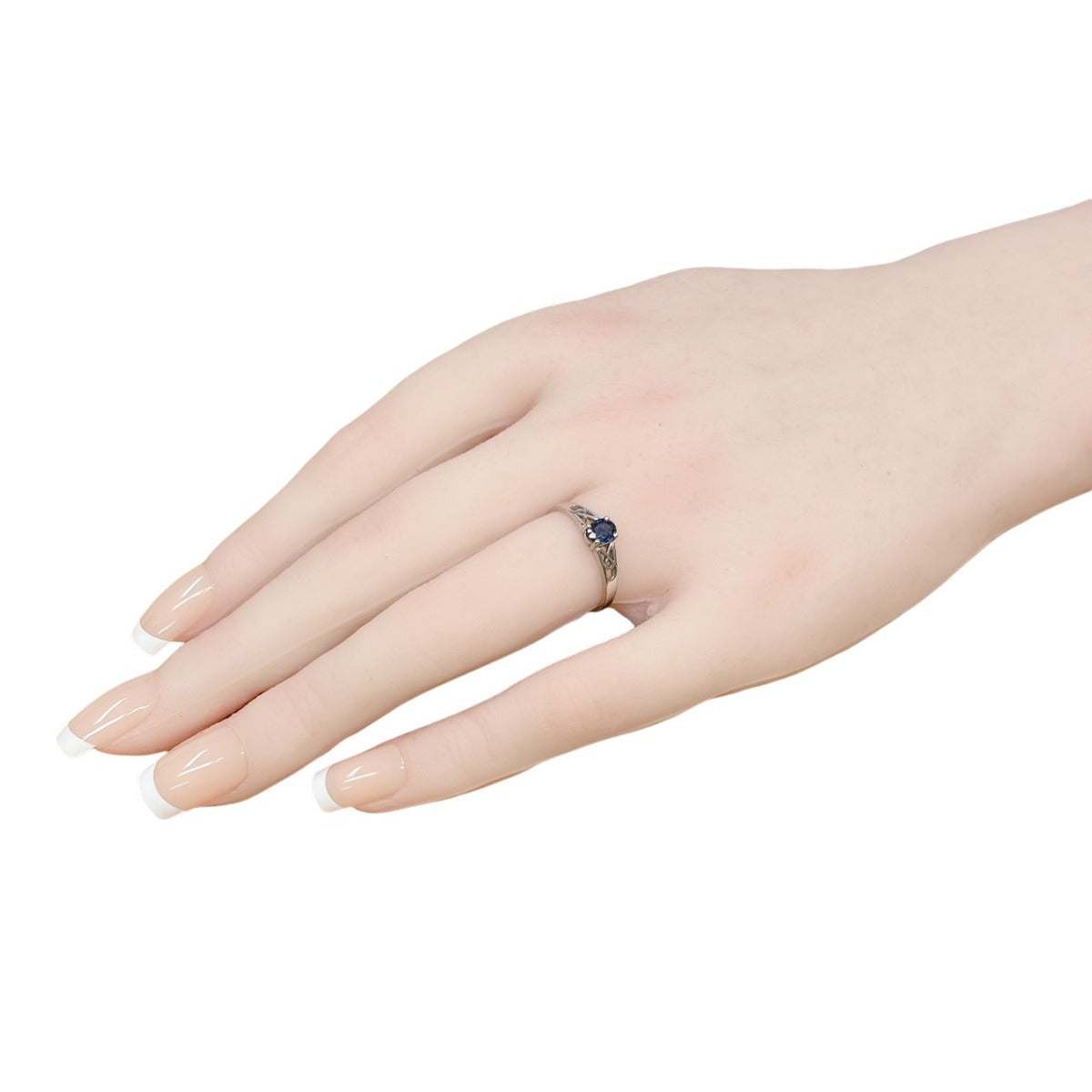 リング・指輪
 指輪 11.5号 サファイア K14 K14ホワイトゴールド シルバー 【SS】
 【中古】