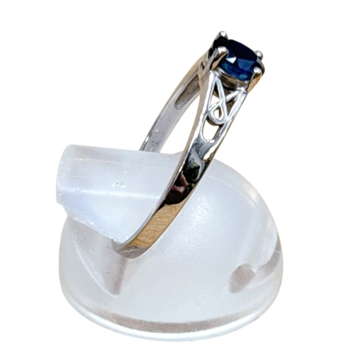 リング・指輪
 指輪 11.5号 サファイア K14 K14ホワイトゴールド シルバー 【SS】
 【中古】