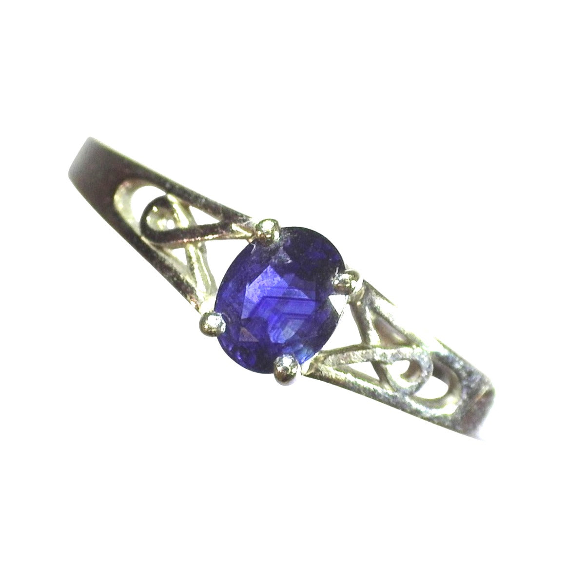 リング・指輪
 指輪 11.5号 サファイア K14 K14ホワイトゴールド シルバー 【SS】
 【中古】