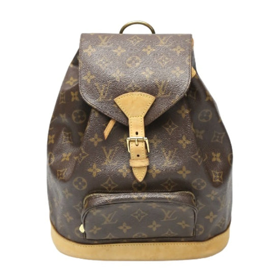 ルイヴィトン LOUIS VUITTON リュック・デイパック
 リュックサック モノグラム モンスリMM モノグラムキャンバス M51136 ブラウン LV
 【SS】
 【中古】