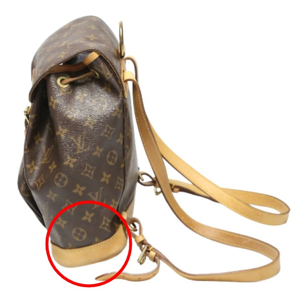 ルイヴィトン LOUIS VUITTON リュック・デイパック
 リュックサック モノグラム モンスリMM モノグラムキャンバス M51136 ブラウン LV
 【SS】
 【中古】