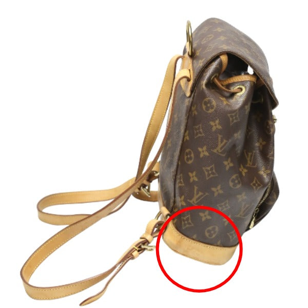 ルイヴィトン LOUIS VUITTON リュック・デイパック
 リュックサック モノグラム モンスリMM モノグラムキャンバス M51136 ブラウン LV
 【SS】
 【中古】