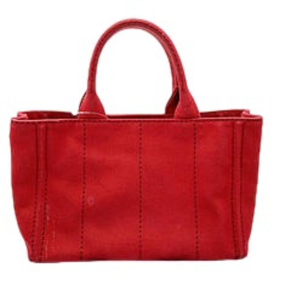 PRADA Tote Bag
 Tote Bag Canvas Canapa Tote Denim Red [SS]
 【second hand】 