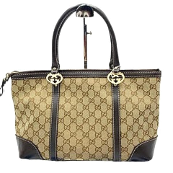 GUCCI Tote Bag
 Handbag GG Pattern Canvas GG Canvas 257069 Beige [SS]
 【second hand】 