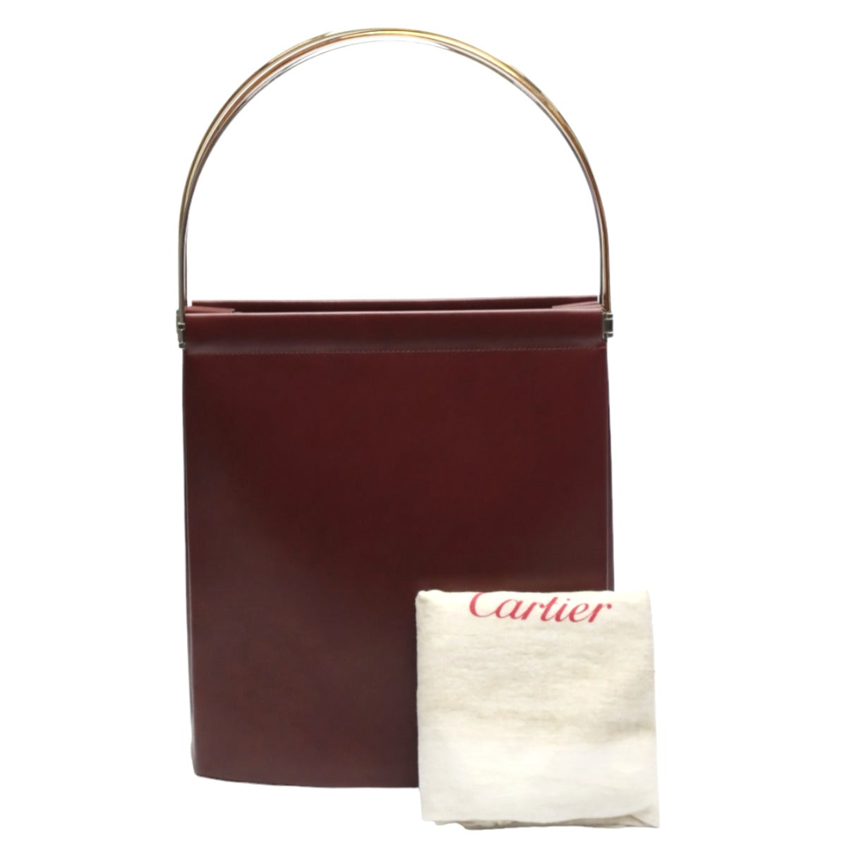 カルティエ CARTIER ハンドバッグ
 ハンドバッグ トリニティ カーフ ボルドー 【SS】
 【中古】