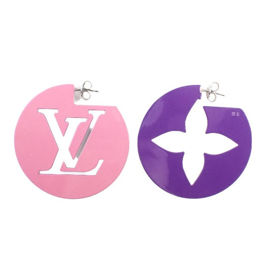 LOUIS VUITTON Earrings
 Earrings Boucles D'oreille Perfect Match MP3075 Purple/Pink LV
 [SS]
 【second hand】 