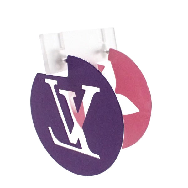 LOUIS VUITTON Earrings
 Earrings Boucles D'oreille Perfect Match MP3075 Purple/Pink LV
 [SS]
 【second hand】 