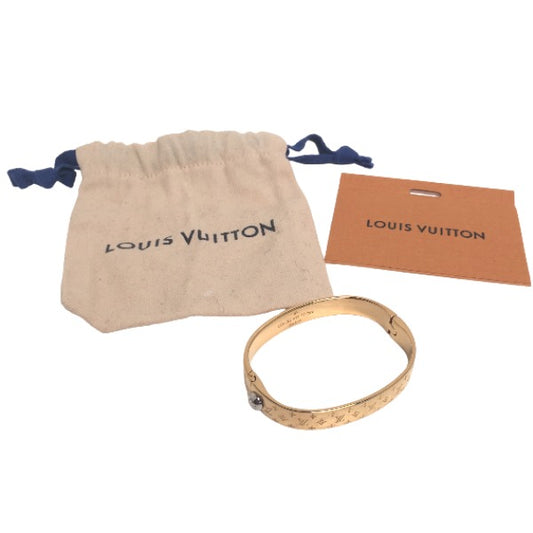 LOUIS VUITTON Bracelets
 Cuff Nanogram Monogram Size S M00251 Gold LV
 [SS]
 【second hand】 