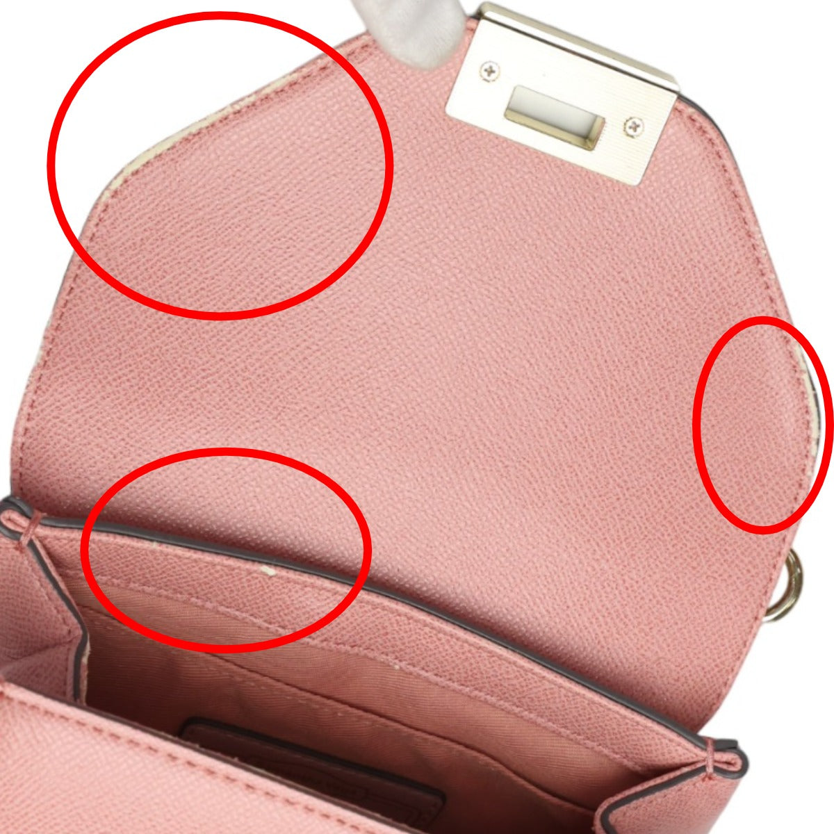 Samantha Thavasa Handbags
 2WAY bag shoulder bag leather pink [SS]
 【second hand】 