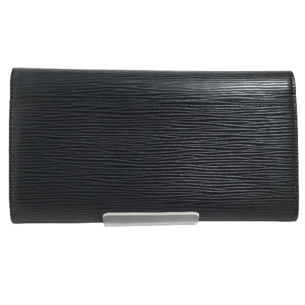 Louis Vuitton LOUIS VUITTON Long Wallet
 Epi Long Wallet Portefeuille Sarah Epi Leather M60582 Noir LV
 [SS]
 【second hand】