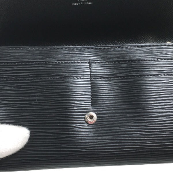 Louis Vuitton LOUIS VUITTON Long Wallet
 Epi Long Wallet Portefeuille Sarah Epi Leather M60582 Noir LV
 [SS]
 【second hand】