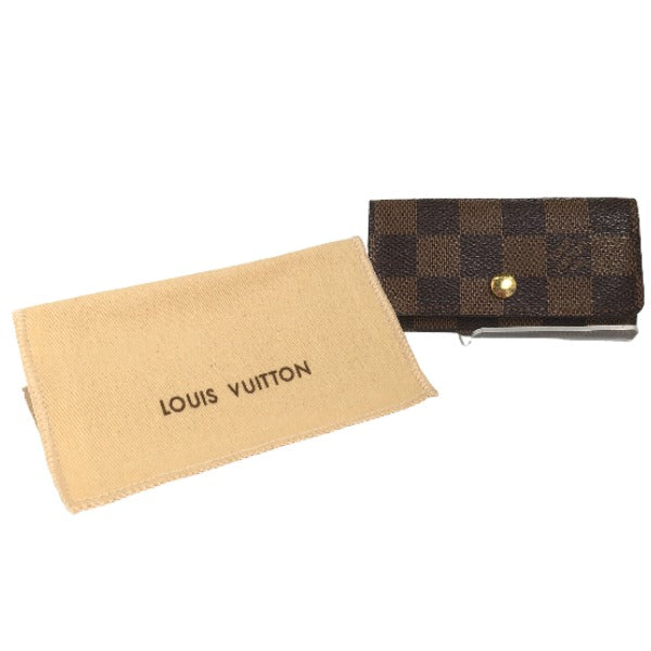 LOUIS VUITTON Key Case
 Damier Multicle 4 Key Case for 4 Keys, Damier Canvas N62631, Brown, LV
 [SS]
 【second hand】 