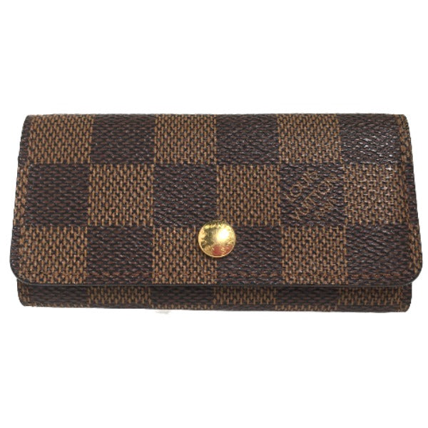 LOUIS VUITTON Key Case
 Damier Multicle 4 Key Case for 4 Keys, Damier Canvas N62631, Brown, LV
 [SS]
 【second hand】 