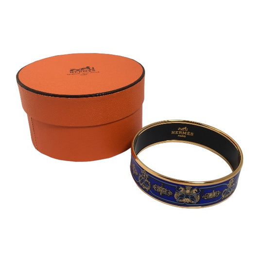 Hermes HERMES Bangle
 Bangle GP enamel blue [SS]
 【second hand】 