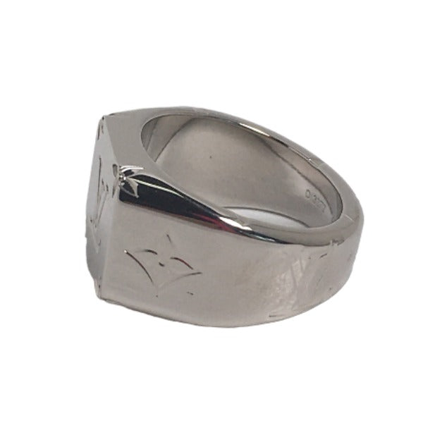 LOUIS VUITTON Rings
 Monogram Signet Ring M62487 Silver LV
 [SS]
 【second hand】 