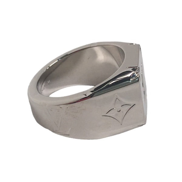 LOUIS VUITTON Rings
 Monogram Signet Ring M62487 Silver LV
 [SS]
 【second hand】 