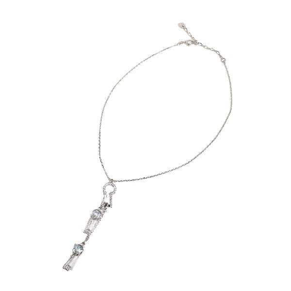 Swarovski Necklace
 Key necklace, key motif top, Not specified, Silver [SS]
 【second hand】 