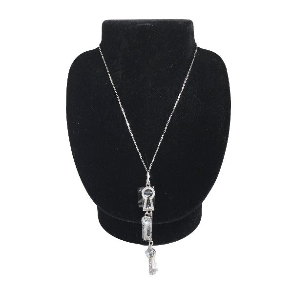 Swarovski Necklace
 Key necklace, key motif top, Not specified, Silver [SS]
 【second hand】 