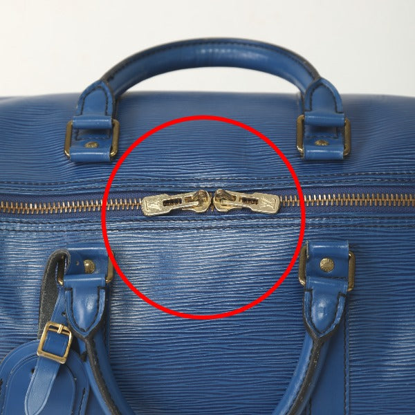 Louis Vuitton Boston Bag
 Epi Keepall 50 Travel Bag in Epi Leather M42965 Toledo Blue LV
 [SS]
 【second hand】 