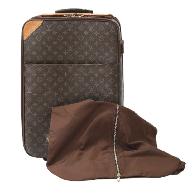 ルイヴィトン LOUIS VUITTON キャリーバッグ
 キャスター付き旅行かばん モノグラム ペガス55  モノグラムキャンバス M23294 ブラウン LV
 【SS】
 【中古】