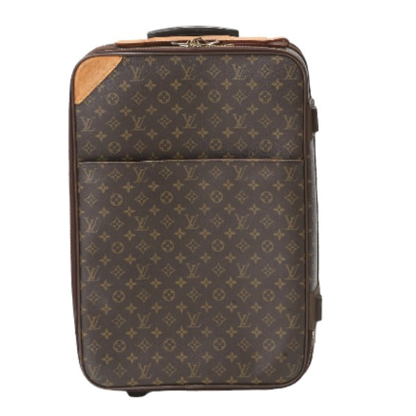 ルイヴィトン LOUIS VUITTON キャリーバッグ
 キャスター付き旅行かばん モノグラム ペガス55  モノグラムキャンバス M23294 ブラウン LV
 【SS】
 【中古】