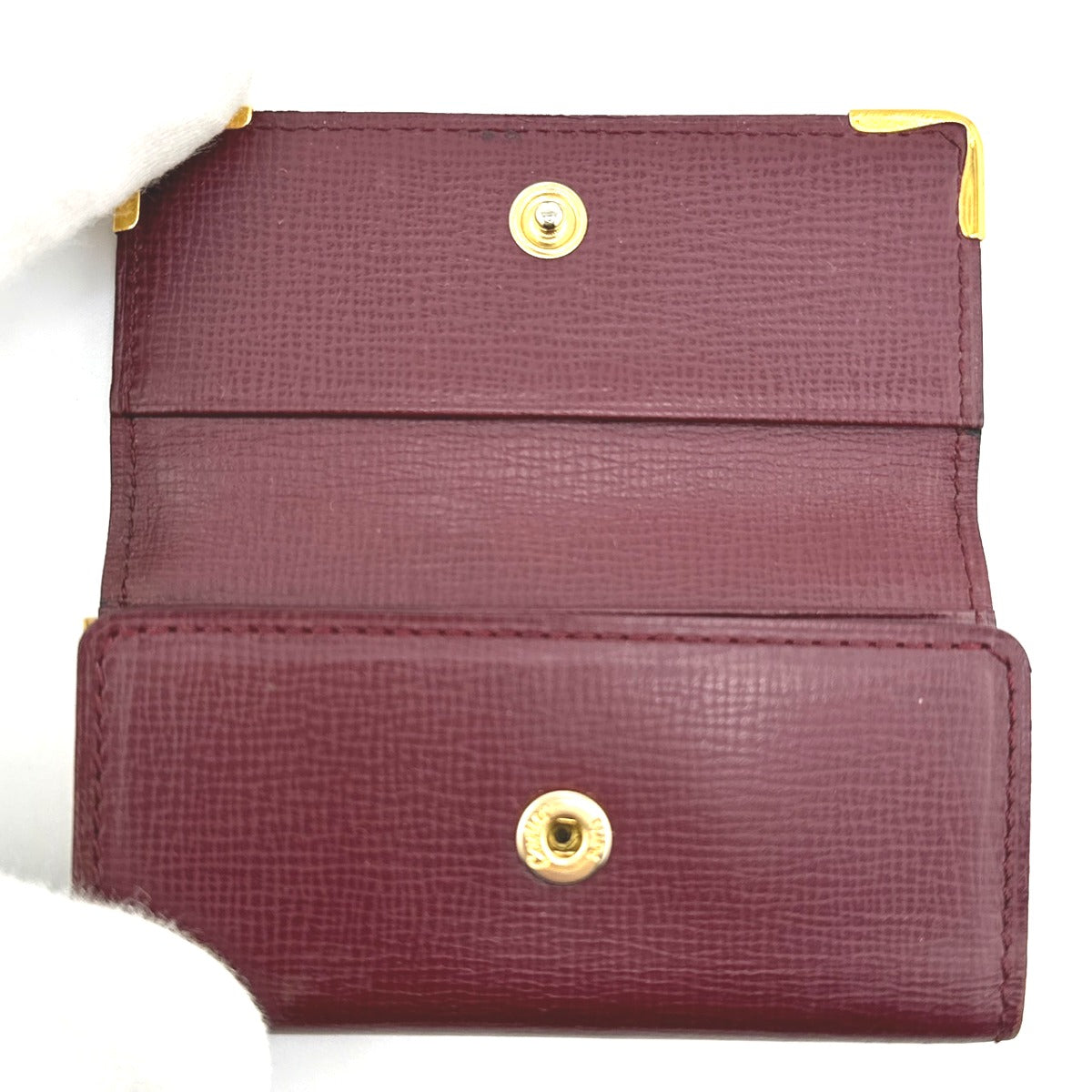 カルティエ CARTIER キーケース
 キーホルダー マスト カーフ 4P カーフ L3000062 ボルドー 【SS】
 【中古】