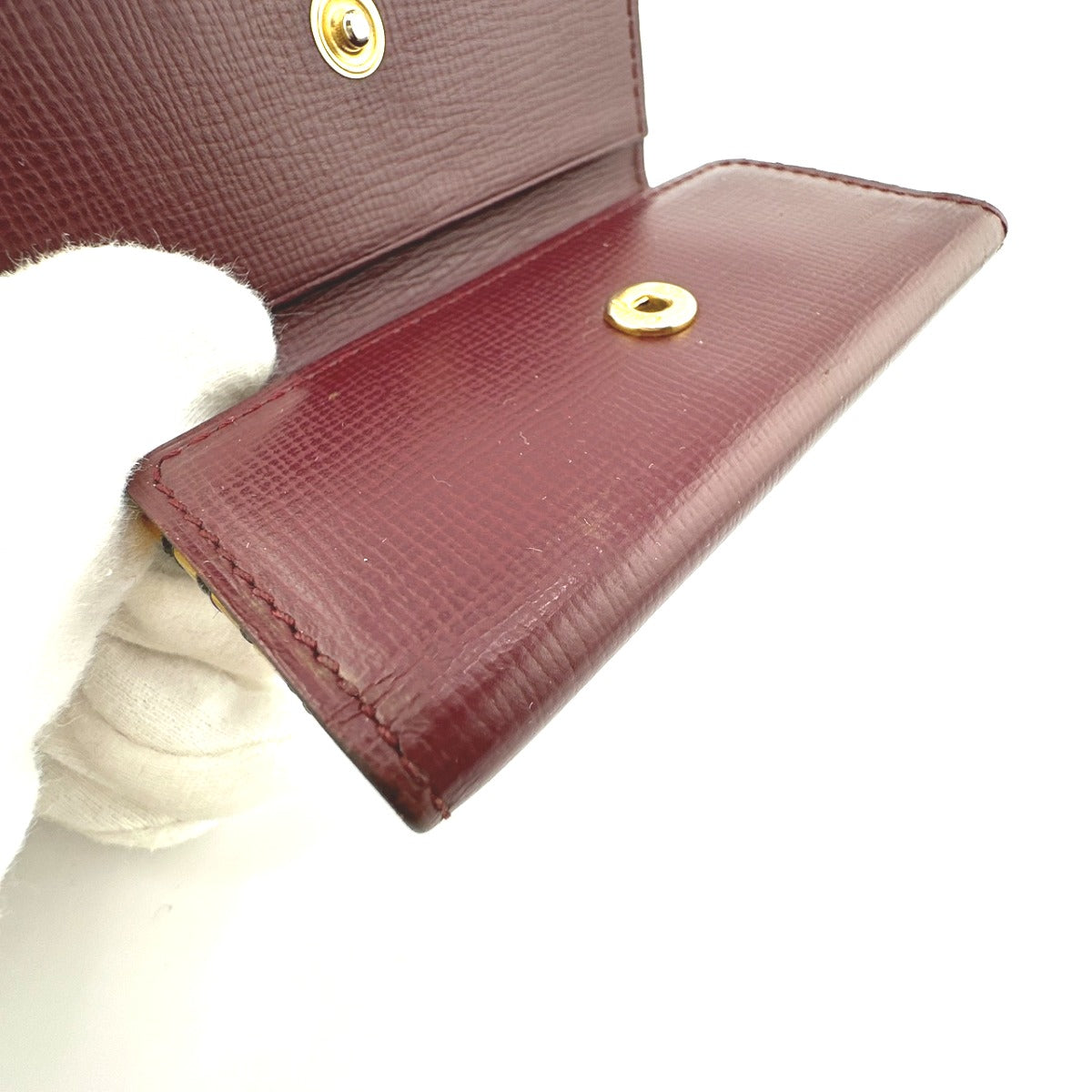 カルティエ CARTIER キーケース
 キーホルダー マスト カーフ 4P カーフ L3000062 ボルドー 【SS】
 【中古】