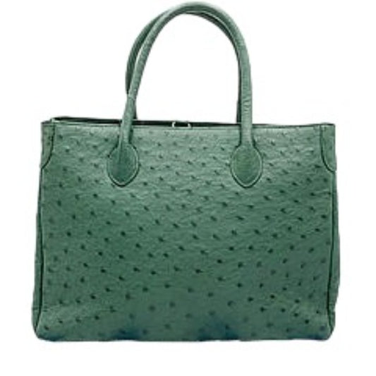 Ostrich handbag
 Tote bag Ostrich Green [SS]
 【second hand】 