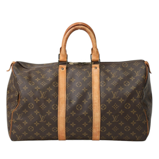 ルイヴィトン LOUIS VUITTON ボストンバッグ
 キーポル45 モノグラム 旅行バッグ モノグラムキャンバス M41428 ブラウン LV
 【SS】
 【中古】