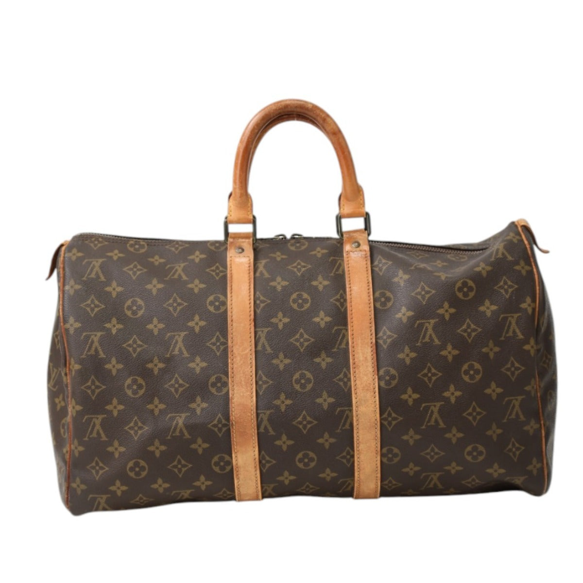 ルイヴィトン LOUIS VUITTON ボストンバッグ
 キーポル45 モノグラム 旅行バッグ モノグラムキャンバス M41428 ブラウン LV
 【SS】
 【中古】