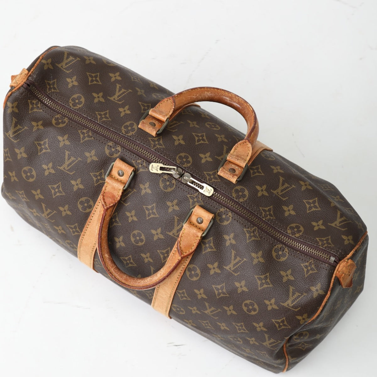 ルイヴィトン LOUIS VUITTON ボストンバッグ
 キーポル45 モノグラム 旅行バッグ モノグラムキャンバス M41428 ブラウン LV
 【SS】
 【中古】