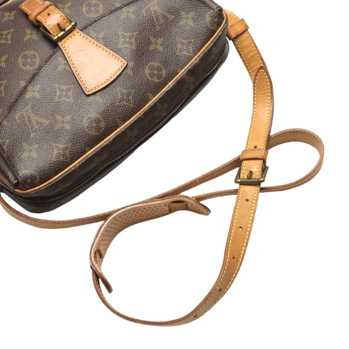 ルイヴィトン LOUIS VUITTON ショルダーバッグ
 ショルダーバッグ モノグラム ジュヌフィーユ モノグラムキャンバス M51227 ブラウン LV
 【SS】
 【中古】