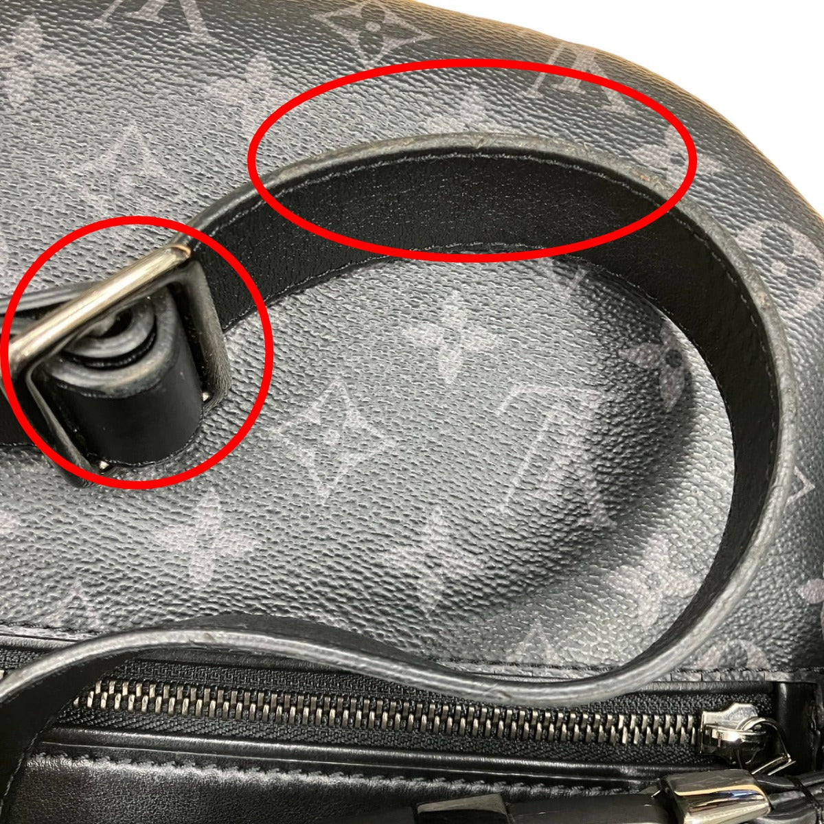 Louis Vuitton LOUIS VUITTON Body Bag
 Body Bag Monogram Eclipse Canvas Discovery Bum Bag Monogram Canvas M46035 Black LV
 [SS]
 【second hand】 