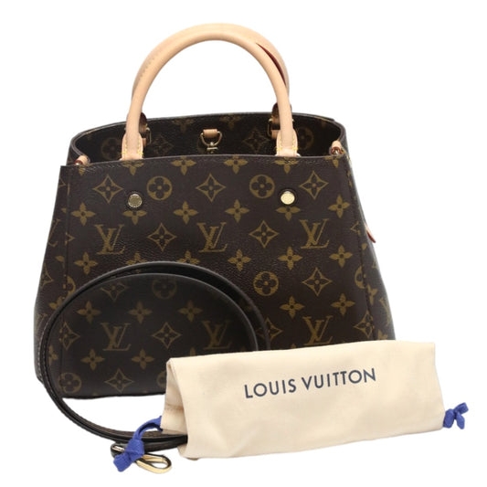 LOUIS VUITTON Shoulder Bag
 Montaigne BB Monogram Handbag Monogram Canvas M41055 Brown LV
 [SS]
 【second hand】 