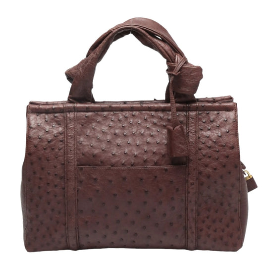 Ostrich handbag
 
Full Point Handbag Ostrich Bordeaux [SS]
 【second hand】 