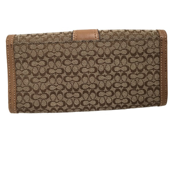 コーチ COACH 長財布
 長財布 シグネチャー キャンバス ブラウン 【SS】
 【中古】