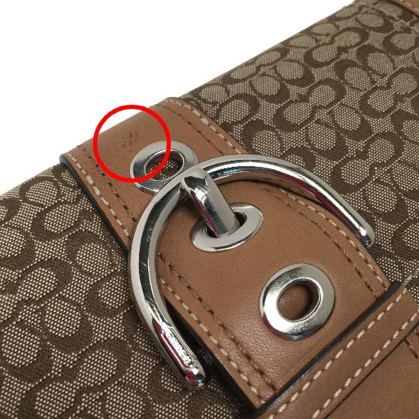 コーチ COACH 長財布
 長財布 シグネチャー キャンバス ブラウン 【SS】
 【中古】