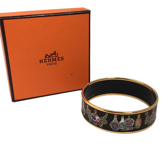 Hermes HERMES Bangle
 Bangle GP enamel black [SS]
 【second hand】 