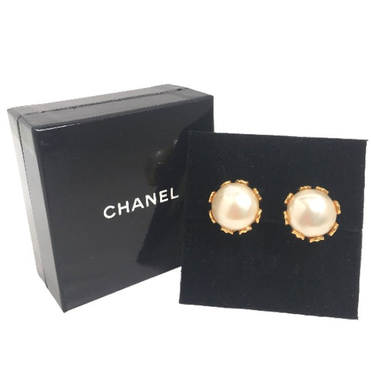 シャネル CHANEL イヤリング
 フェイクパール GP  ゴールド 【SS】
 【中古】