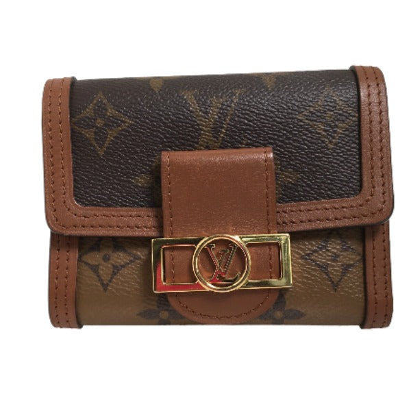 ルイヴィトン LOUIS VUITTON コインケース
 コインケース モノグラム ポルトフォイユ・ドーフィーヌ モノグラムキャンバス M68725 ブラウン LV
 【SS】
 【中古】