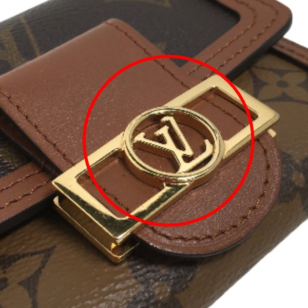 ルイヴィトン LOUIS VUITTON コインケース
 コインケース モノグラム ポルトフォイユ・ドーフィーヌ モノグラムキャンバス M68725 ブラウン LV
 【SS】
 【中古】