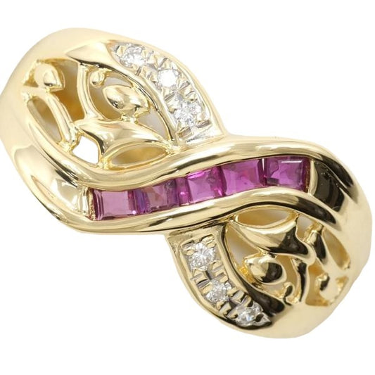 Rings
 Ring K18 Ruby K18 Yellow Gold Diamond Yellow Gold [SS]
 【second hand】 