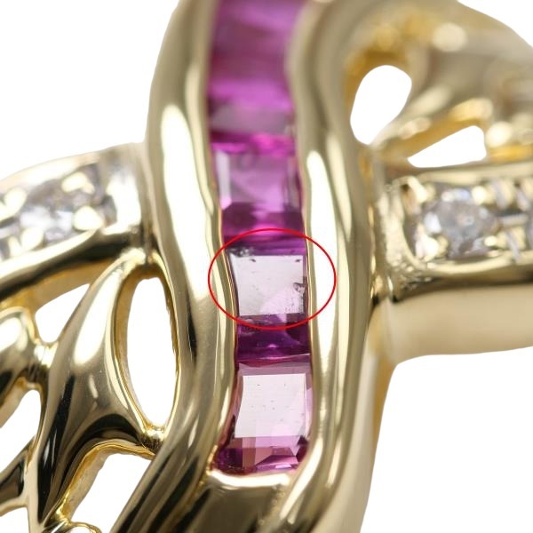 Rings
 Ring K18 Ruby K18 Yellow Gold Diamond Yellow Gold [SS]
 【second hand】 