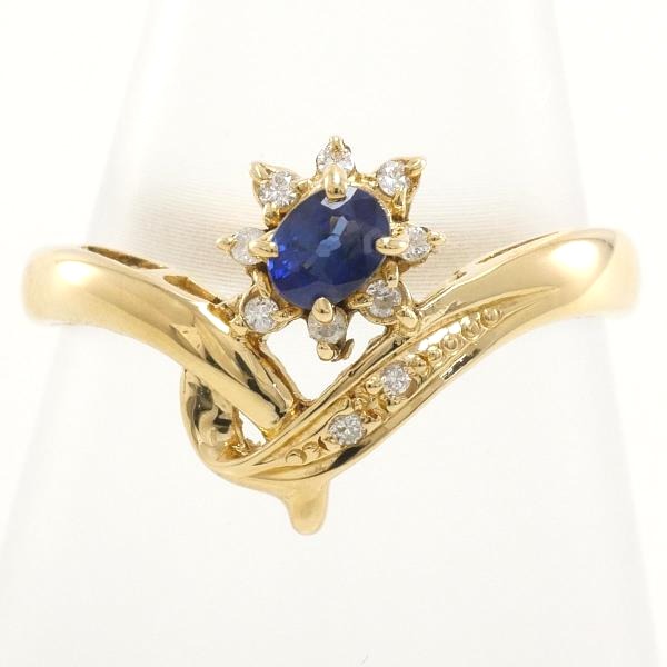 Rings
 K18 Diamond Sapphire K18 Yellow Gold Ring Yellow Gold [SS]
 【second hand】 