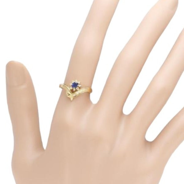 Rings
 K18 Diamond Sapphire K18 Yellow Gold Ring Yellow Gold [SS]
 【second hand】 