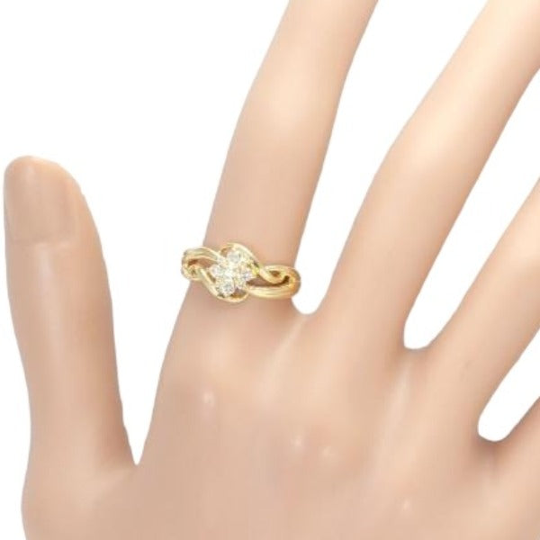 Rings
 Diamond size 11 K18 K18 yellow gold ring gold [SS]
 【second hand】 