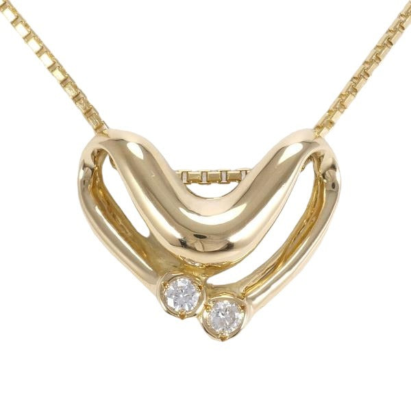 necklace
 Diamond K18 K18 Yellow Gold Necklace Gold [SS]
 【second hand】 