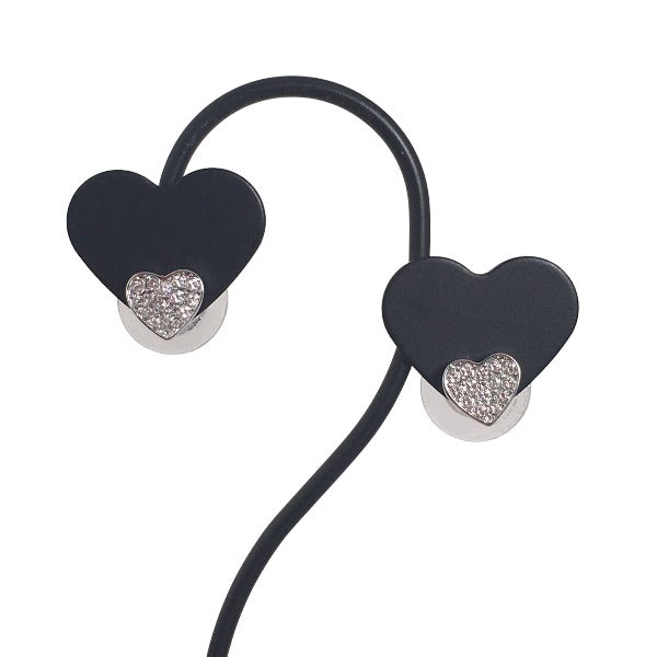 SWAROVSKI Earrings
 Earrings, Heart Necklace, Silver [SS]
 【second hand】 